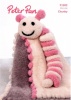 Knitting Pattern - Peter Pan P1302 - Precious Chunky - Bobble Edge Blanket and Caterpillar